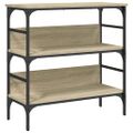 vidaXL Konzolový stolík dub sonoma 75x32x75 cm kompozitné drevo