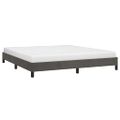 vidaXL Posteľ bez matraca tmavosivá 180x200 cm zamat