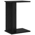 vidaXL Koncový stôl Čierny dub 35 x 25 x 50 cm Kompozitné drevo