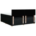 vidaXL Posteľný rám boxspring s matracom čierny 180x200 cm látka
