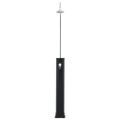vidaXL Solárna sprcha čierna 214 cm 20 l