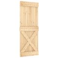 vidaXL Posuvné dvere Prírodná a biela 80 x 210 cm