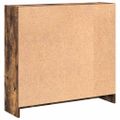 vidaXL Knižnica dymový dub 80x24x76 cm kompozitné drevo