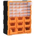 vidaXL Organizér s 39 zásuvkami 38x16x47 cm