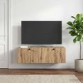vidaXL Nástenná TV skrinka 98 x 31 x 30 cm Dub artisan