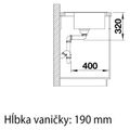 BLANCO DALAGO 5 čierny, Silgranitový drez