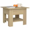 vidaXL Konferenčný stolík dub sonoma 55x55x42 cm drevotrieska