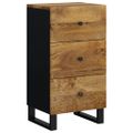 vidaXL Komoda s 3 zásuvkami 40x33,5x75 cm masívny mangovník