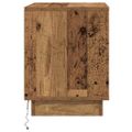 vidaXL Nočný stolík Staré drevo 44 x 34,5 x 45 cm Kompozitné drevo
