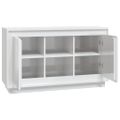 vidaXL Komoda lesklá biela 102x35x60 cm spracované drevo