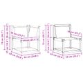 vidaXL Záhradná súprava gaučov 6 ks Prírodná a svetlosivá