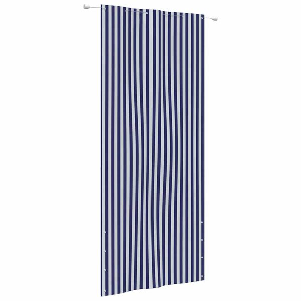 vidaXL Balkónová markíza modrá a biela 120x240 cm oxfordská látka