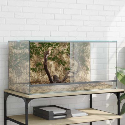 vidaXL Terárium s úložiskom Priehľadná 80 x 40 x 40 cm Sklo