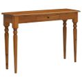 vidaXL Konzolový stolík 110x30x75 cm masívne mahagónové drevo
