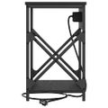 vidaXL Nočný stolík Čierny dub 41 x 31 x 51 cm Kompozitné drevo