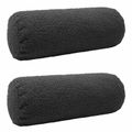 vidaXL Poťah na podložku 2 pcs HEERLEN Tmavosivá Ø 15 x 40 cm Bouclé