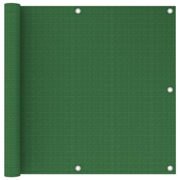 vidaXL Balkónová markíza bledozelená 90x400 cm HDPE