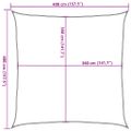 vidaXL Tieniaca plachta 160 g/m² štvorcová modrá 4x4 m HDPE