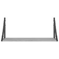 vidaXL Nástenné police 2 ks sivé sonoma 60x25x25,5 cm kompozitné drevo