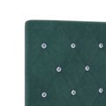 vidaXL Posteľ boxspring s matracom Tmavozelená 100 x 200 cm Zamat