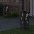 vidaXL Solárne LED svetlo na chodník 2 ks Teplá biela 18 x 18 x 50 cm
