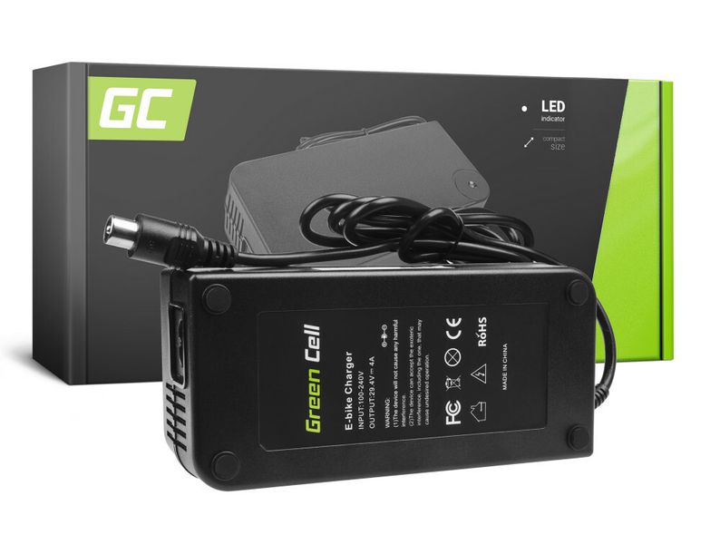 Green Cell ACEBIKE18 nabíjačka pre elektrobicykle 29,4V 4A (RCA)
