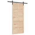 vidaXL Posuvné dvere Prírodná 80 x 208 cm Borovicový masív