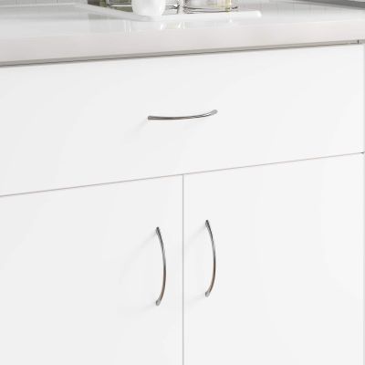 vidaXL rukoväť 1385 pcs Strieborná 107 x 3.6 x 23 mm Nerezová oceľ