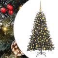 vidaXL Umelý vianočný stromček Zelená 150 cm PVC, plast a oceľ