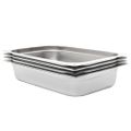 vidaXL Gastronádoby 4 ks, GN 1/1, 100 mm, nehrdzavejúca oceľ
