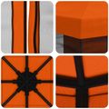 vidaXL Záhradný altánok so bočnými stenami 3 x 3 m Oranžová