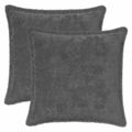 vidaXL Poťah na podložku 2 ks HOUTEN Tmavosivá 45 x 45 cm