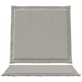 vidaXL Sedadlové a zadné vankúše Polyester Svetlosivá 47 x 45 x 2 cm