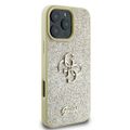 Puzdro Guess pre iPhone 16 Pro 6,3" GUHCP16LHG4SGD Fixné trblietavé Big 4G zlaté