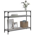 vidaXL Konzolový stolík sivý sonoma 100x29x75 cm kompozitné drevo