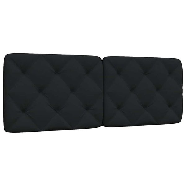 vidaXL Vankúš na čelo postele čierny 120 cm látka