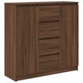vidaXL Komoda so zásuvkami, hnedý dub 100,5x35x98,5cm kompozitné drevo