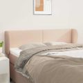 vidaXL Čelo postele so záhybmi kapučínové 147x23x78/88 cm umelá koža
