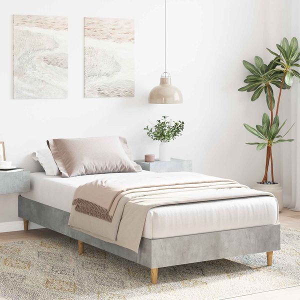 vidaXL Rám postele Betónovo sivá 80 x 200 cm Kompozitné drevo