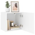 vidaXL TV nástenné skrinky 2 ks biele 40,5x30x40 cm kompozitné drevo