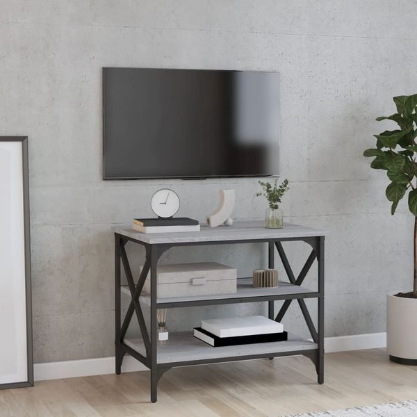vidaXL TV skrinka sivý dub sonoma 60x40x50 cm spracované drevo