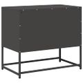 vidaXL TV skrinka čierna 68x39x60,5 cm oceľ
