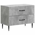 vidaXL Nočný stolík Betónovo sivá 62 x 34,5 x 47,5 cm Kompozitné drevo