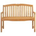 vidaXL Ručne vyrezávaná ružová lavička 114 x 60 x 95 cm Prírodná