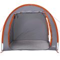 vidaXL Stan na uskladnenie bicyklov 210 x 156 x 180 cm Šedá a oranžová