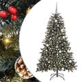vidaXL Umelý vianočný stromček Zelená 180 cm PVC, plast a oceľ