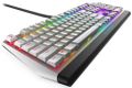 DELL klávesnice Alienware Low-profile RGB Mechanical Gaming Keyboard/  AW510K/ US/ Int./ mezinárodní/ Lunar Light Klávesnice, herní, drátová, mechanická, Cherry MX Red, RGB podsvícení, US mezinárodní, USB, bílá