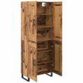 vidaXL Highboard 2 ks Staré drevo 69,5 x 34 x 180 cm