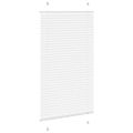 vidaXL plisovaná roleta biela 75x150 cm Šírka látky 74,4 cm