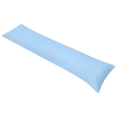 vidaXL Tvarovaný vankúš pre spanie na boku, 40x145 cm, modrý
